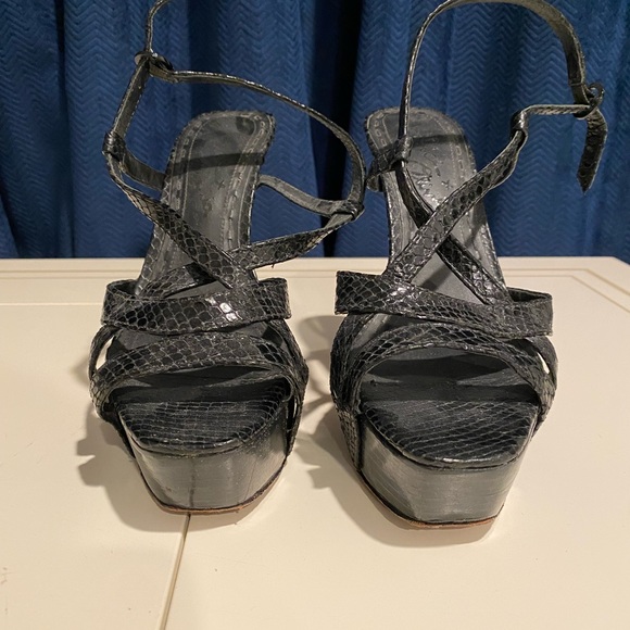 Alice and Olivia Leia Platform Sandal Heel Shoe Open Toe - Picture 2 of 7